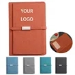 A5 PU Cover Lined Notebook - Magnetic Closure | https://www.bestnamebadges.com