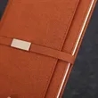 A5 PU Cover Lined Notebook - Magnetic Closure | https://www.bestnamebadges.com
