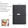 A5 PU Cover Lined Notebook - Magnetic Closure | https://www.bestnamebadges.com