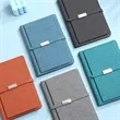 A5 PU Cover Lined Notebook - Magnetic Closure | https://www.bestnamebadges.com