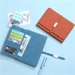 A5 PU Cover Lined Notebook - Magnetic Closure | https://www.bestnamebadges.com