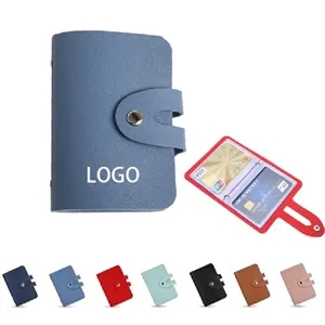 RFID Credit Card Holder - PU Slim 3x3 Wallet