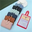 RFID Credit Card Holder - PU Slim 3x3 Wallet | https://www.bestnamebadges.com