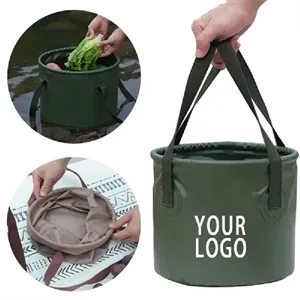 Portable Folding Camp Bucket 7.9 & 11.8 Inch
