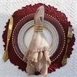 Round Faux Leather Placemat 15 Inch Heat Resistant | https://www.bestnamebadges.com