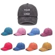 Vintage Washed Cotton Adjustable Ball Cap Unisex | https://www.bestnamebadges.com