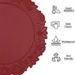 Round Faux Leather Placemat 15 Inch Heat Resistant | https://www.bestnamebadges.com