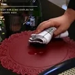 Round Faux Leather Placemat 15 Inch Heat Resistant | https://www.bestnamebadges.com