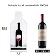 PVC Reusable Wine Bottle Travel Bag (7x18.9in) | https://www.bestnamebadges.com
