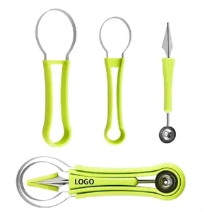 4-in-1 Melon Baller & Fruit Carving Tool Set