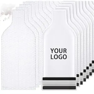 PVC Reusable Wine Bottle Travel Bag (7x18.9in)