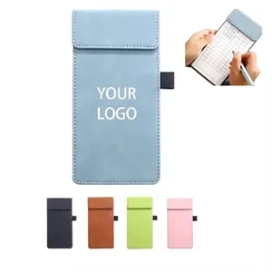 A6 Magnetic PU Leather Menu Clipboard