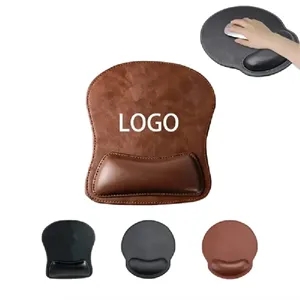 PU Leather Mouse Pad with Wrist Support