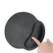 PU Leather Mouse Pad with Wrist Support | https://www.bestnamebadges.com