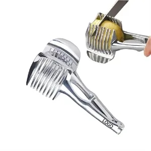 Premium Aluminum Fruit & Vegetable Cutter with Tongs