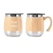 15 oz Bamboo Shell Coffee Mug with Lid & Handle | https://www.bestnamebadges.com
