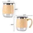 15 oz Bamboo Shell Coffee Mug with Lid & Handle | https://www.bestnamebadges.com