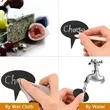 Slate Cheese Markers Set with Chalk and Bag | https://www.bestnamebadges.com