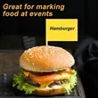 Colorful Paper Toothpick Food Flags, 1.4x1 In | https://www.bestnamebadges.com