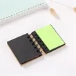 Coil Mini Notebook with Kraft Cover & Sticky Pads | https://www.bestnamebadges.com