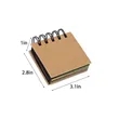 Coil Mini Notebook with Kraft Cover & Sticky Pads | https://www.bestnamebadges.com