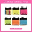Coil Mini Notebook with Kraft Cover & Sticky Pads | https://www.bestnamebadges.com