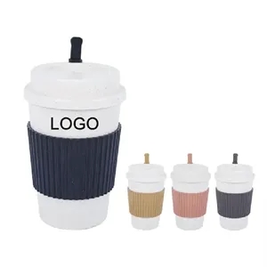 16 oz Wheat Straw Coffee Cup with Lid