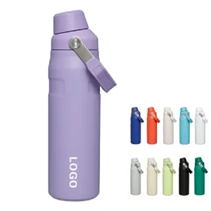 24 oz Stainless Steel Water Bottle with Fast Flow Lid