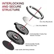 360 Rotating Metal Finger Grip Ring Holder | https://www.bestnamebadges.com