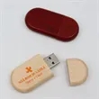 Bamboo Wood USB Flash Drive with Engraved Box | https://www.bestnamebadges.com