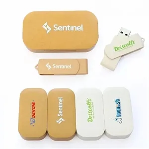 Wheat Straw Box USB Flash Drive 1-128GB