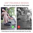 Portable Dog Water Bottle 19oz - Leak Proof Foldable | https://www.bestnamebadges.com