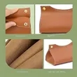 Light Luxury PU Leather Tissue Box with Metal Buckle | https://www.bestnamebadges.com