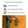 Do Not Disturb Door Hanger - PVC Customizable | https://www.bestnamebadges.com
