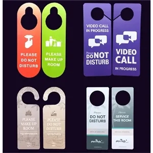 Do Not Disturb Door Hanger - PVC Customizable