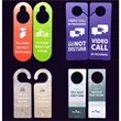 Do Not Disturb Door Hanger - PVC Customizable | https://www.bestnamebadges.com