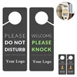 Do Not Disturb Door Hanger - PVC Customizable | https://www.bestnamebadges.com