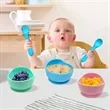 Silicone Baby Suction Bowl & Spoon Set | https://www.bestnamebadges.com