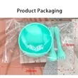 Silicone Baby Suction Bowl & Spoon Set | https://www.bestnamebadges.com