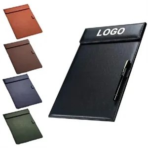Magnetic PU Leather Conference Pad with Pen Holder