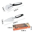 3-Inch Stainless Steel Pizza Cutter & Pie Server Set | https://www.bestnamebadges.com