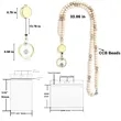 Medium Beechwood Retractable Lanyard with Keychain | https://www.bestnamebadges.com