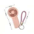3-Speed Mini Handheld Fan with Key Chain | https://www.bestnamebadges.com