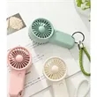 3-Speed Mini Handheld Fan with Key Chain | https://www.bestnamebadges.com