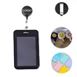 Plastic ID Card Holder & Retractable Badge Reel Set | https://www.bestnamebadges.com