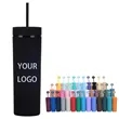 15oz Matte Acrylic Tumbler with Lid & Straw | https://www.bestnamebadges.com