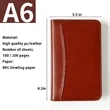 A6 Zippered PU Leather Notebook Padfolio with Calculator | https://www.bestnamebadges.com