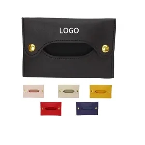 PU Leather Pocket Tissue Holder