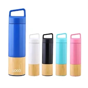 20 oz Stainless Steel Tumbler with Bamboo Lid