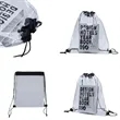 Clear PVC Drawstring Backpack 13.3x17 Inches | https://www.bestnamebadges.com